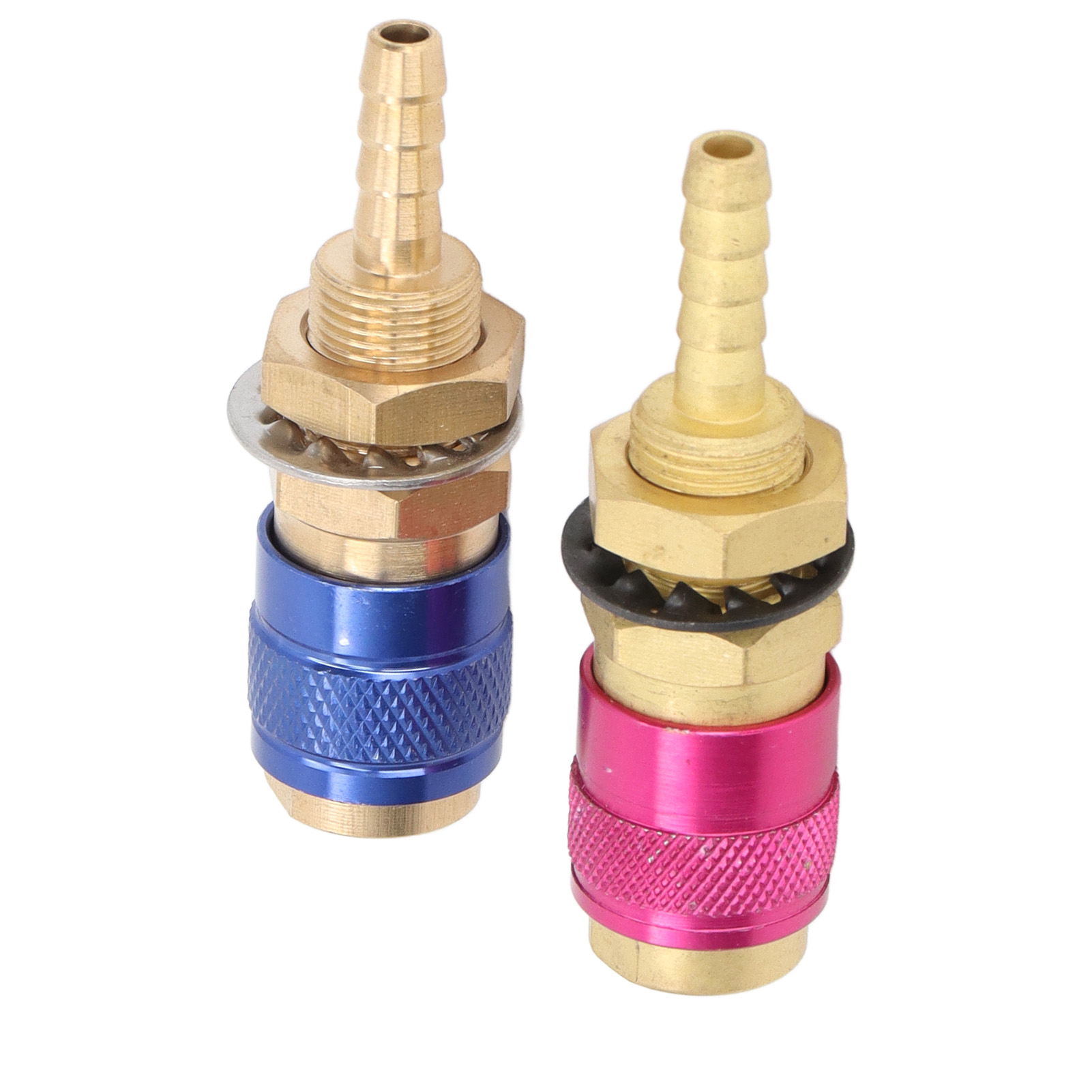 Wassergekühlter Gasadapter, Schnellkupplung Aus Messing Mit Kappe Für Pta Db Mig/tig-schweißbrenner, M6 (6 Mm)