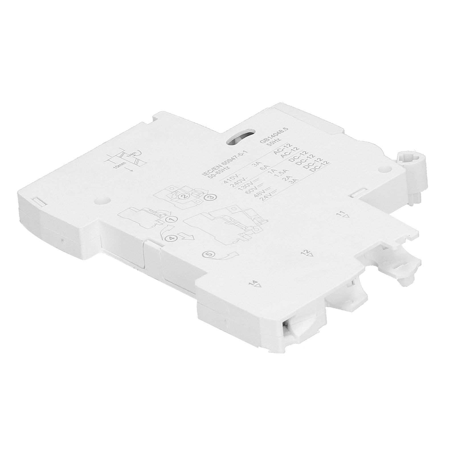 Hilfskontakt Für Leistungsschalter 1ö+1ö, Ic65-kompatibel, 240 V Ac / 415 V Ac / 130 V Dc / 60 V Dc / 48 V Dc / 24 V Dc