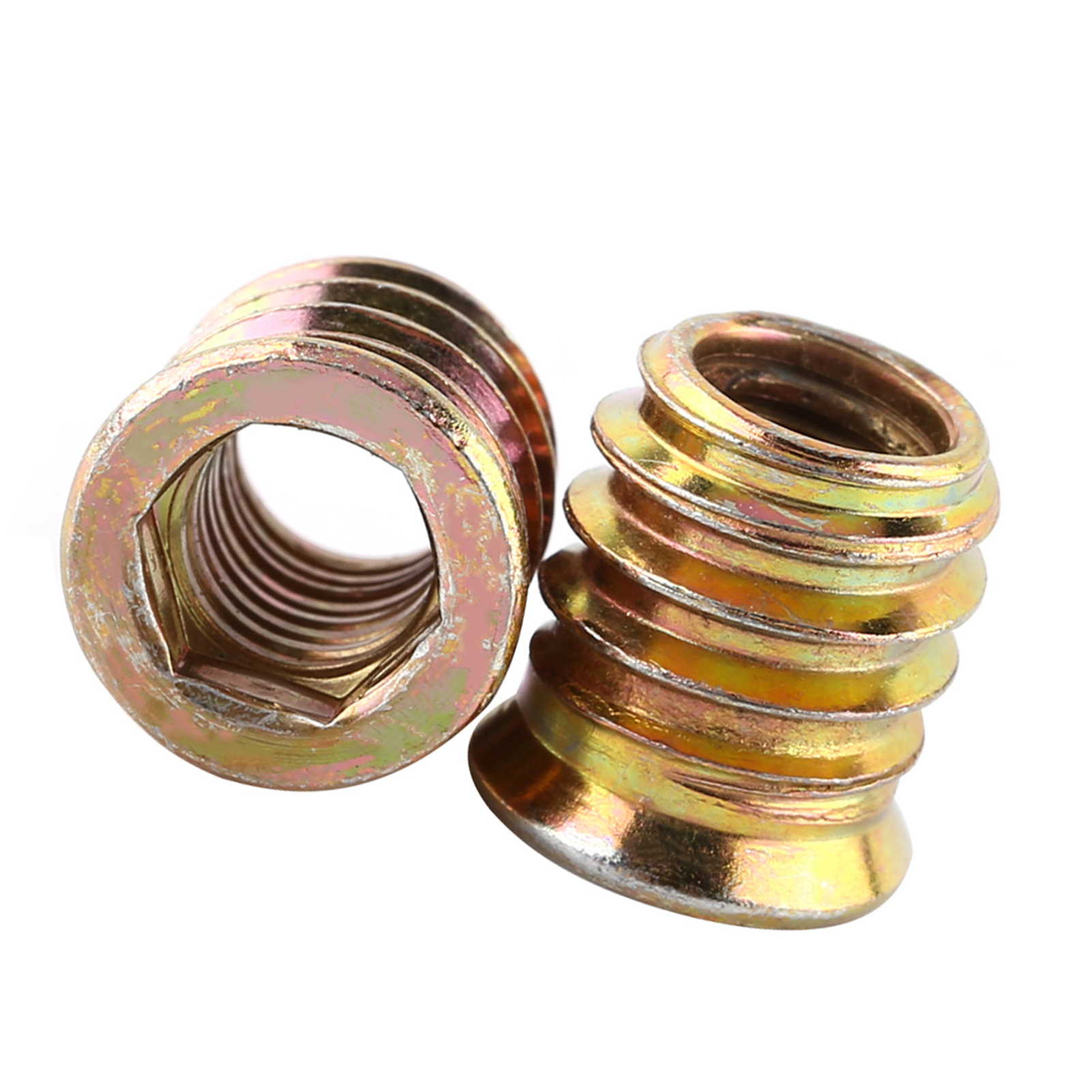 M8x15 Mm Gewindeeinsatzmutter Für Holz, Verzinkter Stahl, Für Möbel, Schraubbefestigung, 5er-pack