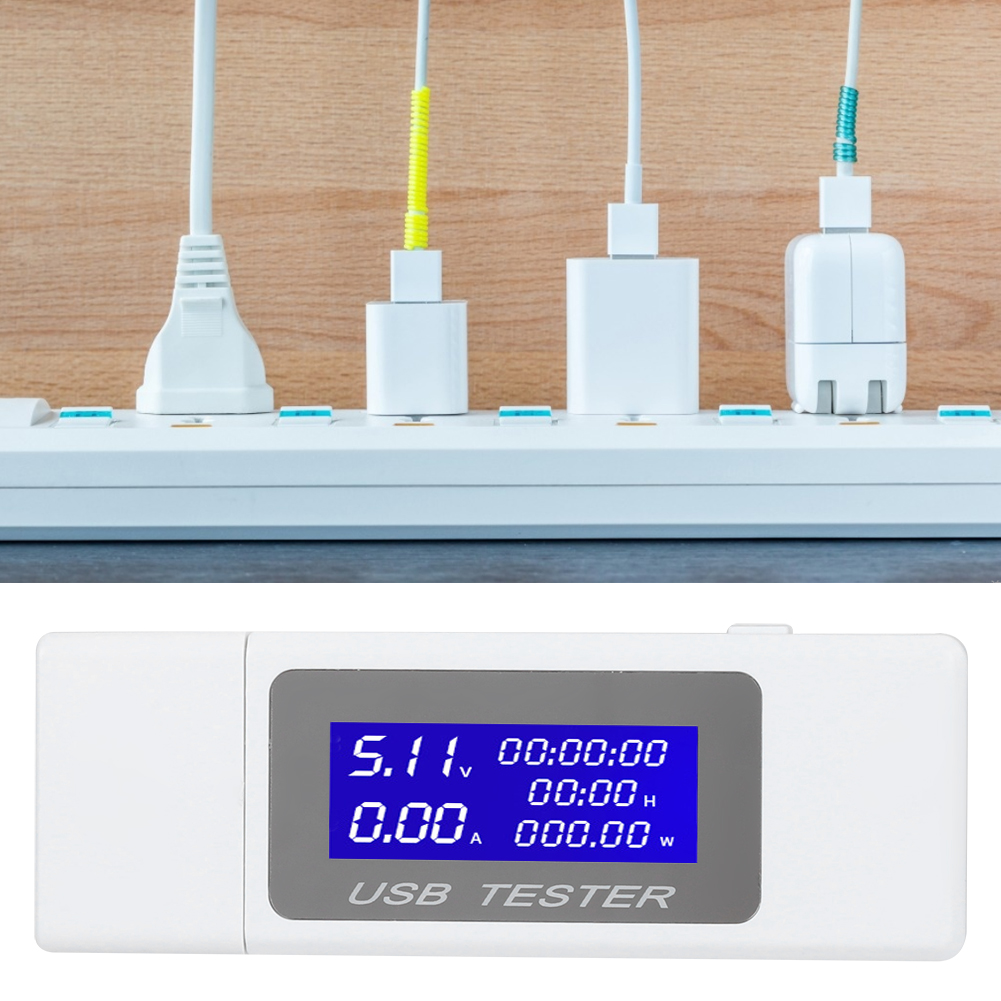 Multifunktionales Usb-testgerät: Kapazität, Strom, Spannung, Gleichstrom, Digitales Voltmeter/zähler