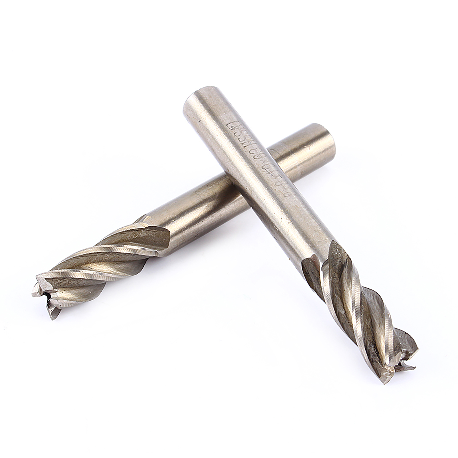 Hss-cnc-fräser, 2 Größen, 4 Mm–12 Mm, Zylinderschaft, 4 Schneiden, Holz- Und Metallbohrer