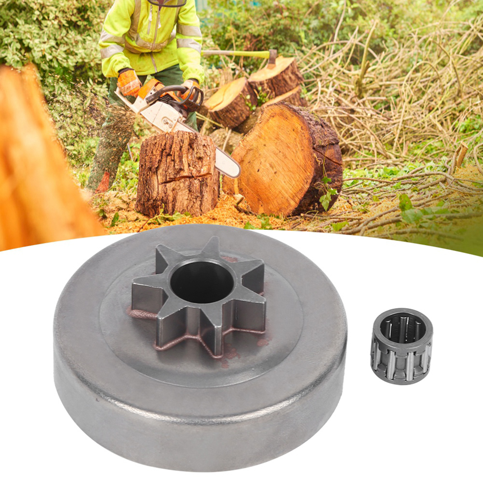 7t Kupplungstrommel Mit Ritzel Und Nadel, Kompatibel Mit Husqvarna 36 41 136 137 141 142 235 240 Kettensägen