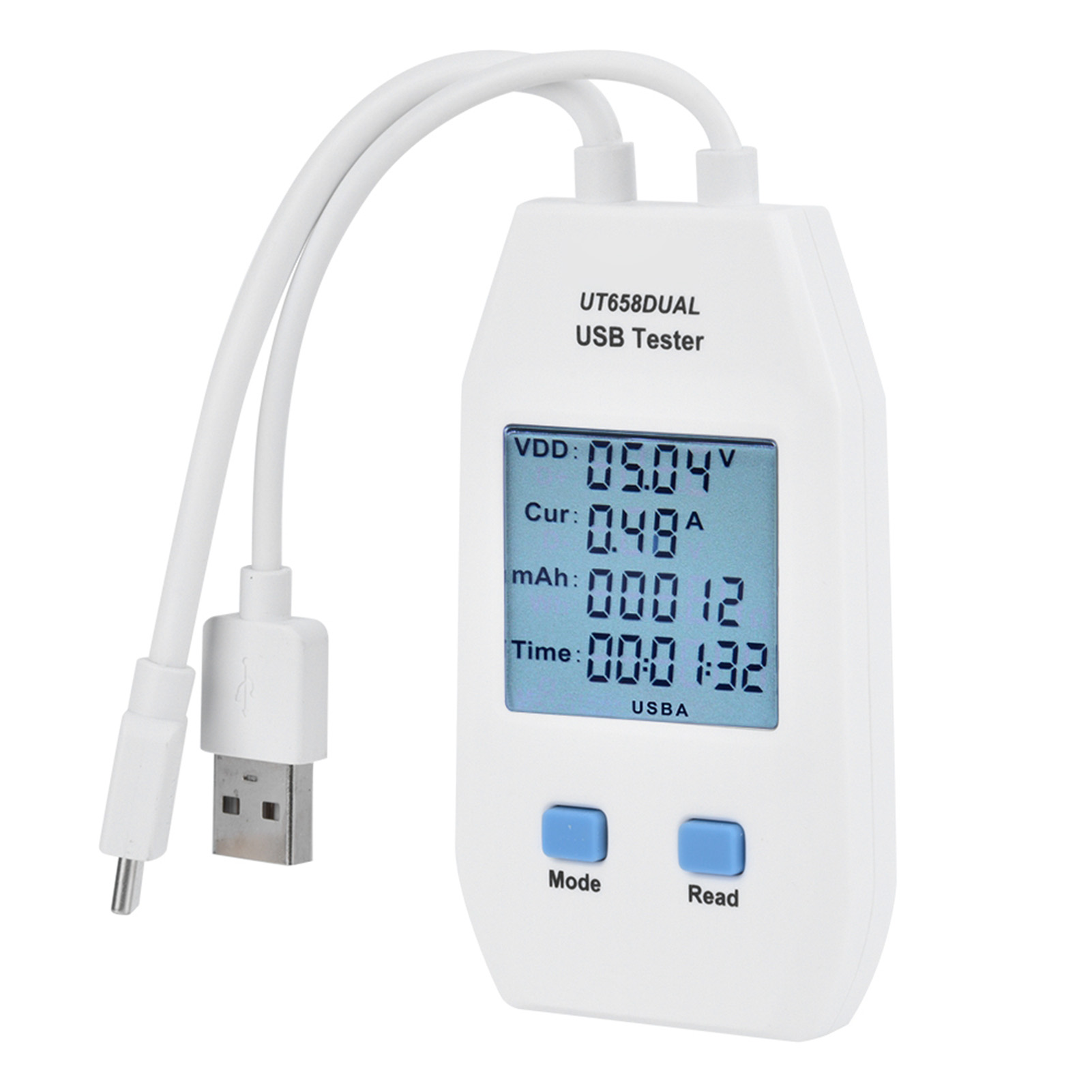 Uni-t Ut658 Usb-lcd-tester Voltmeter Amperemeter Batteriekapazitätsanzeige Digitalmonitor