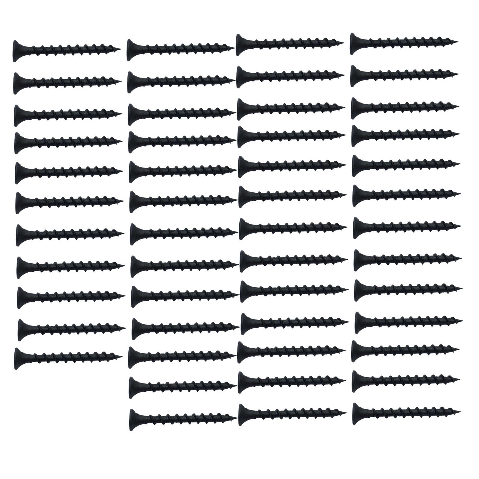 Set Mit 50 Blauen Selbstschneidenden Federstahlschrauben, Grobgewinde, Für Möbel, 6 X 1-1/2 Zoll