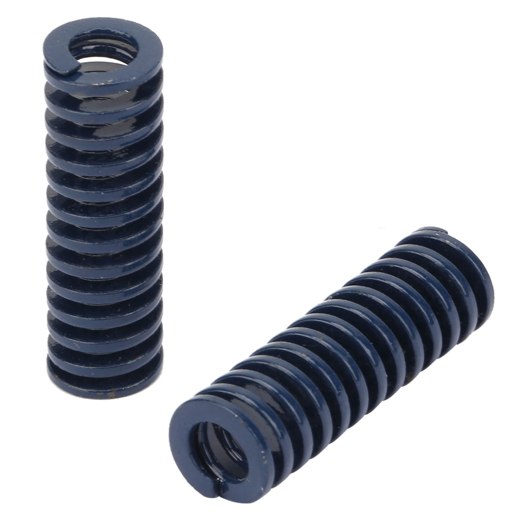 Hochpräzise Blaue Stahl-druckfeder, 2 Stück, Ø 10 Mm X 5 Mm, Leichte Belastung, Für Formen Und Werkzeuge, Tl 10 × 80 Mm