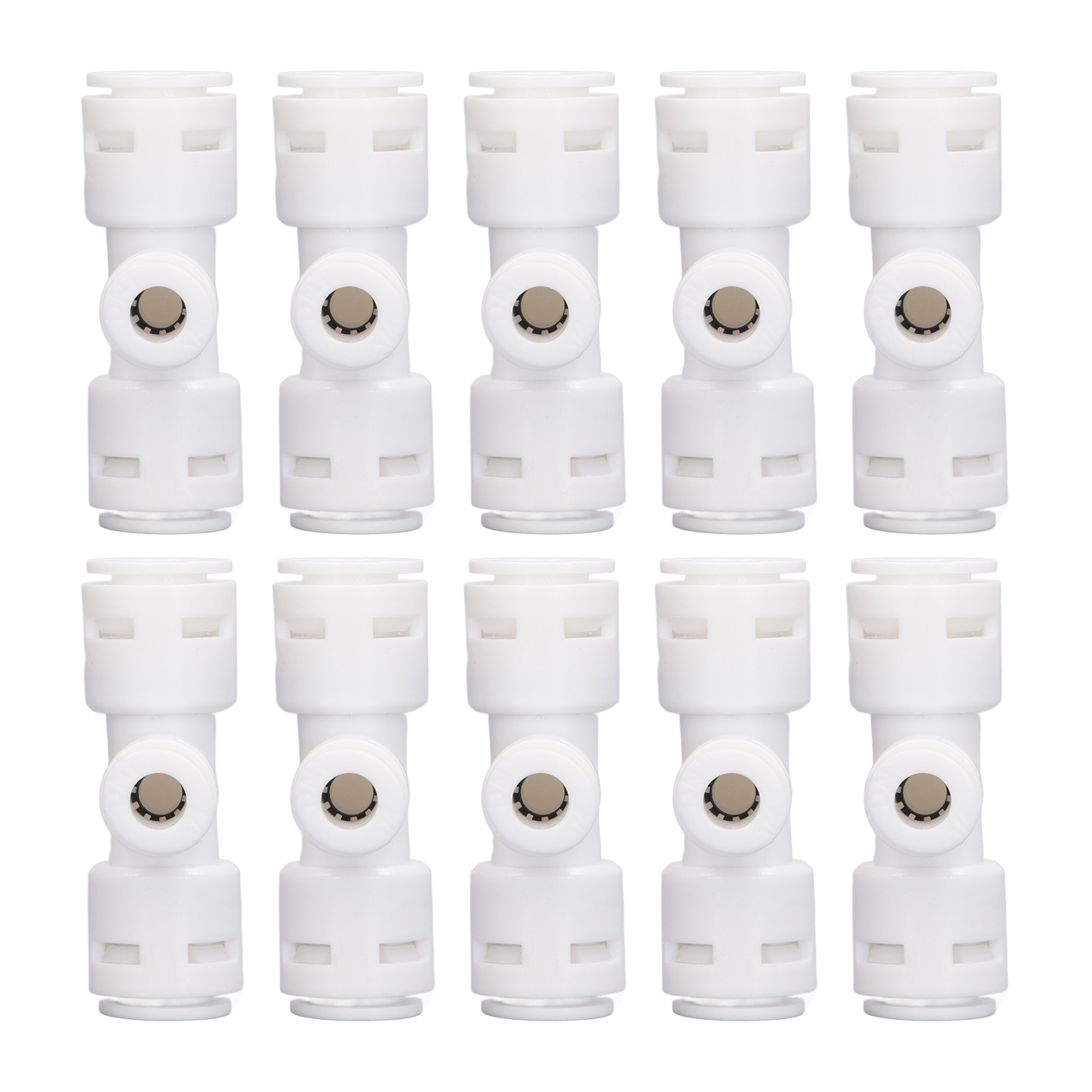 Packung Mit 10 3-wege-t-stücken, 1/4"- Und 3/8"-schlauchverbinder Aus Lebensmittelechtem Pp Für Wasserreiniger