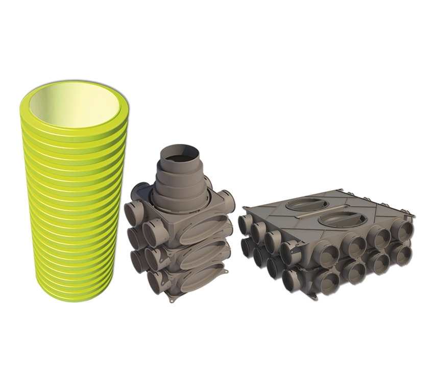 Buderus Logaplus Luftverteilpaket Rr170 75er Rundrohrsystem Bis 170m2 - 7739619933