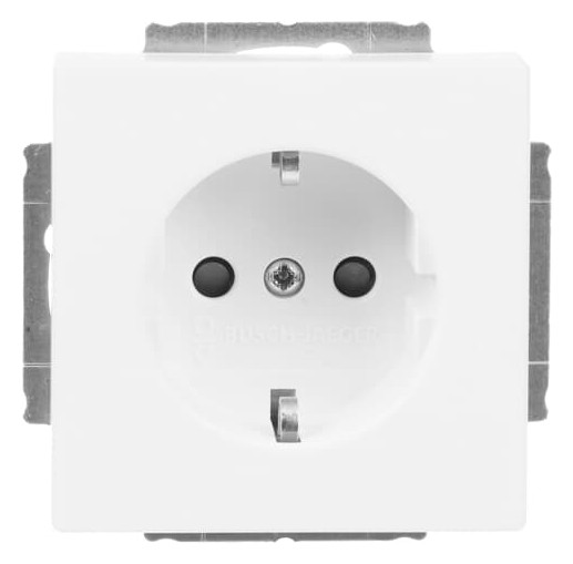 Busch-jaeger Schuko® Steckdosen-einsatz Safety+ Ohne Spreize Studioweiß Matt - Plattform 63 (20 Eucrb-884), 2cka002013a5443