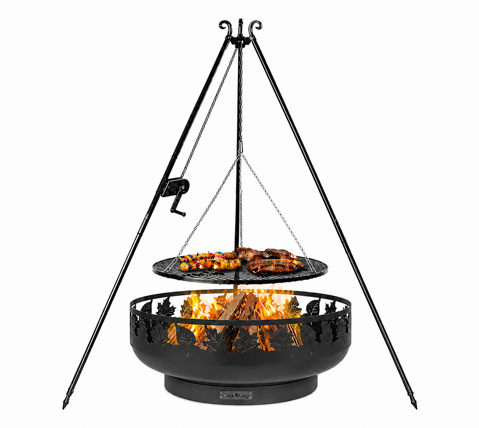 Cookking Schwenkgrill Set Toronto1 Mit Feuerschale, Dreibein Und Grillrost