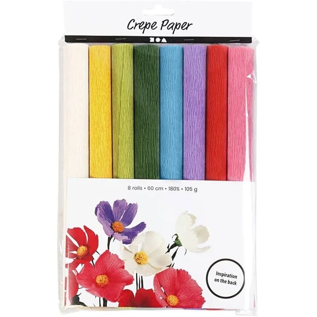 Creativ Company Crepe Paper Standard Colors 8 Sheets