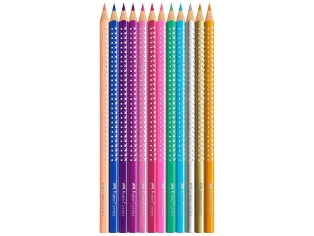 Faber-Castell Sparkle colour pencil.12 pc in tin box