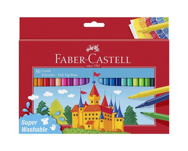 Faber-Castell Filzstift Castle 50er Kartonetui