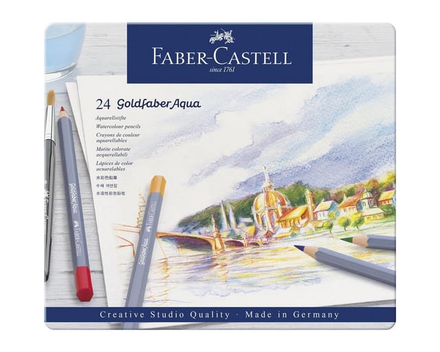 Faber-Castell Aqua.stift Goldfaber Aqua 24-Metalletui