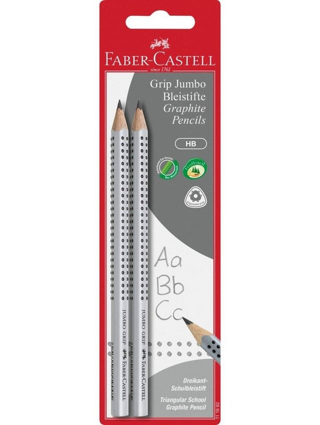 Faber-Castell Jumbo Grip graphite pencil HB 2 pieces