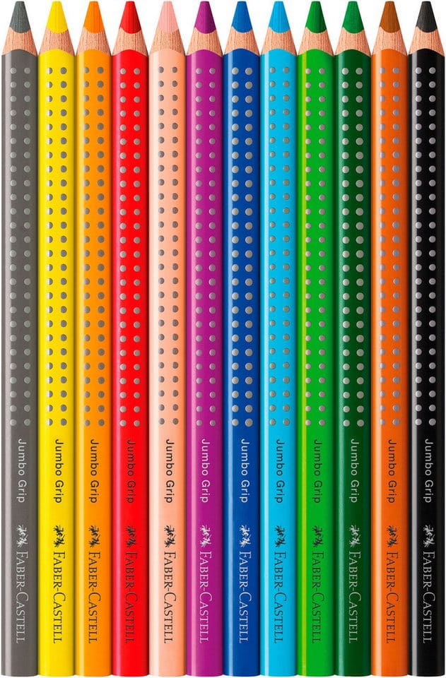 Faber-Castell Buntstift Jumbo Grip 12er-Kartonetui