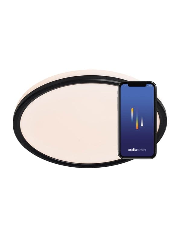 Nordlux Liva Smart Color Deckenleuchte Schwarz
