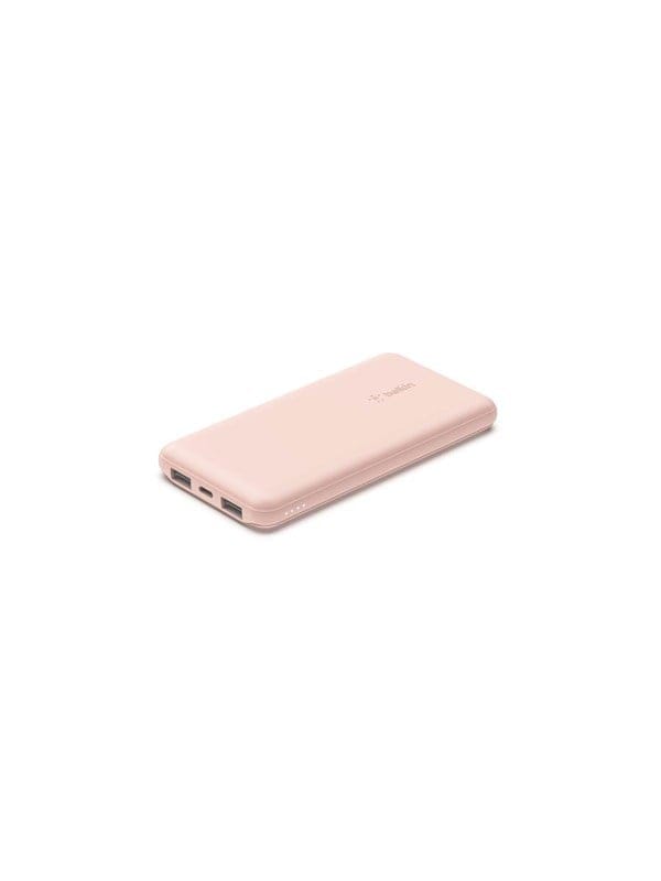 Belkin 10K Power Bank w/USB-C 15W - Rose Gold Powerbank (Akku) - Pink - 10000 mAh