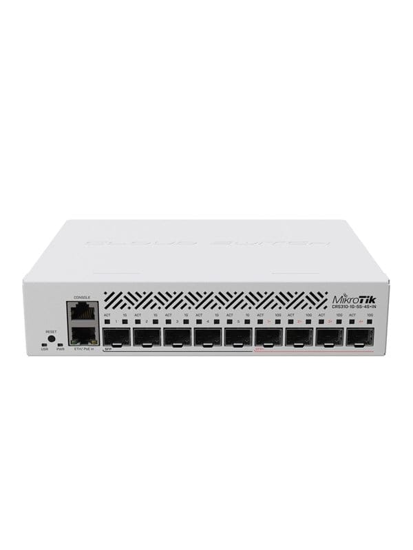 MikroTik CRS310-1G-5S-4S+IN / L3 Switch (4 x 10 Gigabit SFP+ / 5 x Gigabit SFP / 1x 1G RJ45)