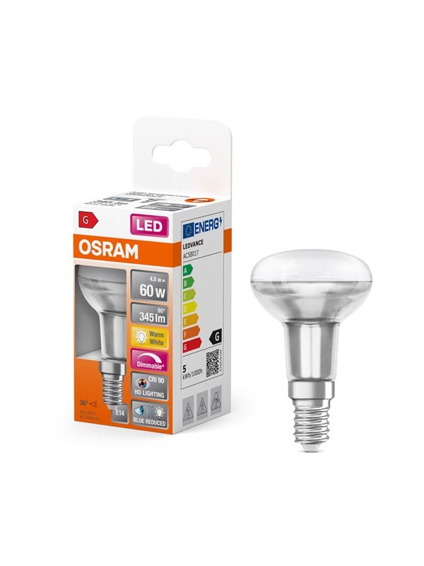 Osram LED-Lampe LED Comfort R50 36° 345lm 4.8W/927 (60W) E14 dimmable E14