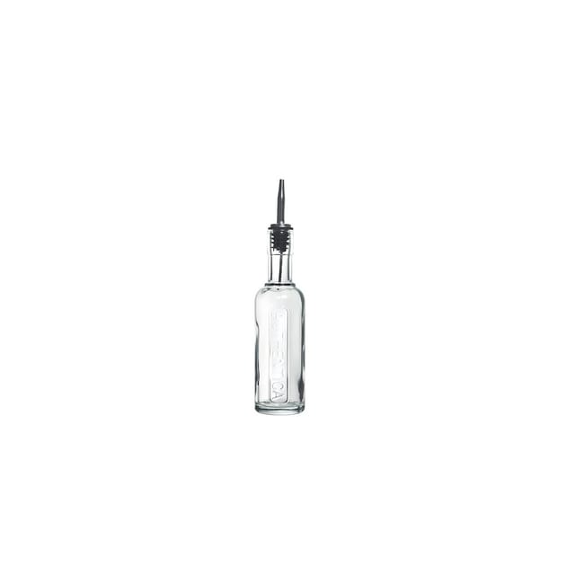 Luigi Bormioli Authentica Bottle with steel pouring stopper Dia 5.8 x 26.1 cm 25 cl Clear