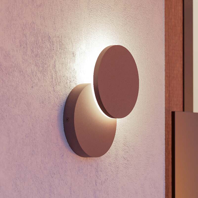 [neuwertig] B-ware Eglo Led Außenwandleuchte Pedersano Gartenlampe Rostfarben Ip44 Ø14cm 800lumen