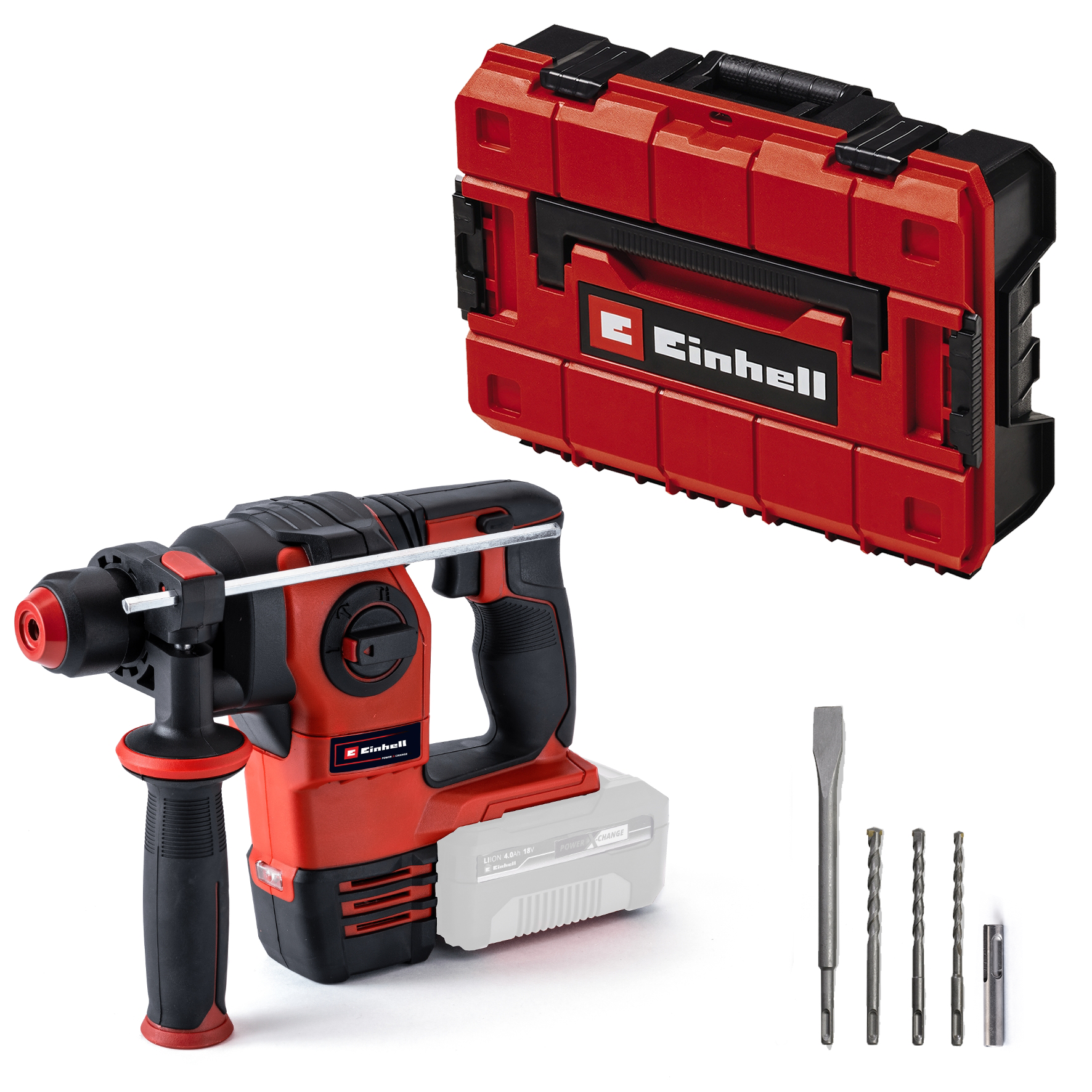Einhell Professional Akku-bohrhammer Tp-hd 18/22 Li Bl +4 - Solo Power X-change (18 V, Brushless, 2,3 J, Sds-plus, Pneumatisches Schlagwerk, E-case S-f, Zubehör, Ohne Akku)