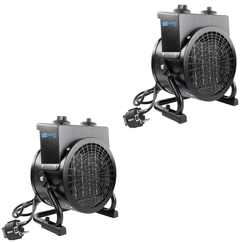 Güde 2x Keramik Heizlüfter Gh 2000 K Heißluftgebläse 2000 W Heizleistung 45 M³