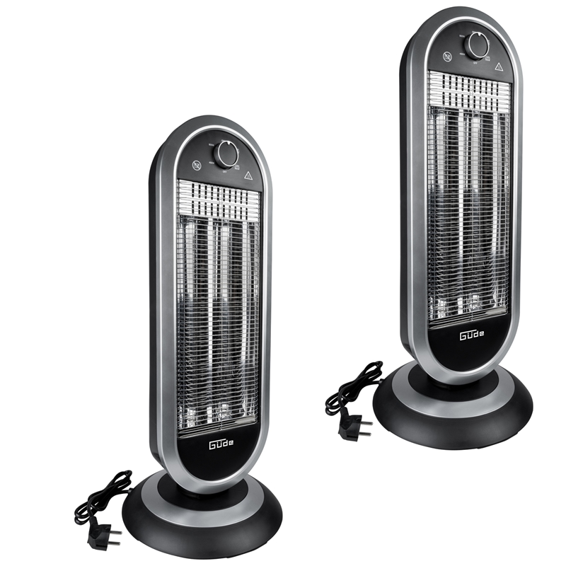 Güde 2x Infrarot Heizstrahler Gih 900 Heizgerät 900 W Heizleistung 20 M³