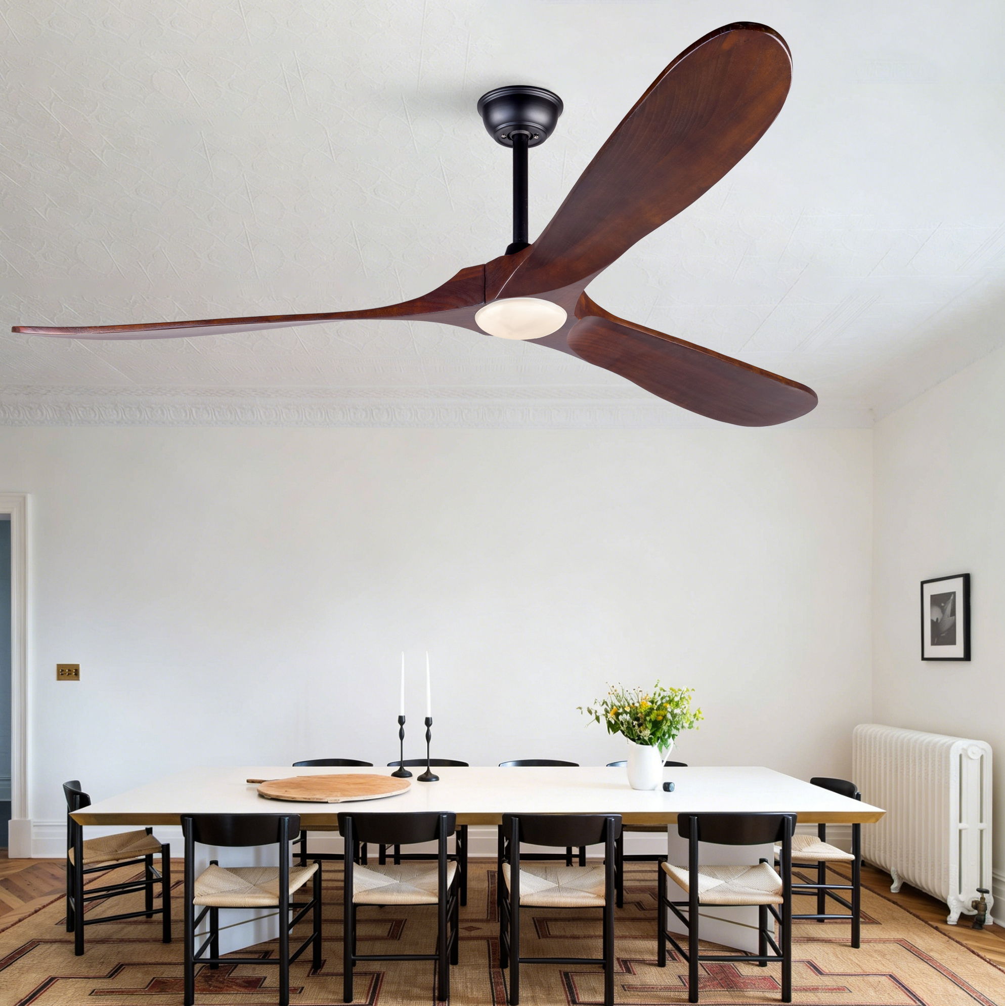 Deckenventilator Mit Licht 70 Zoll, 3 Holzflügel, 3cct, Dimmbar, Fernbedienung Havrya