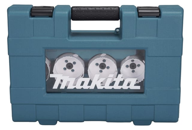 Makita hole saw set - for wood plastic aluminium steel - 16 pieces