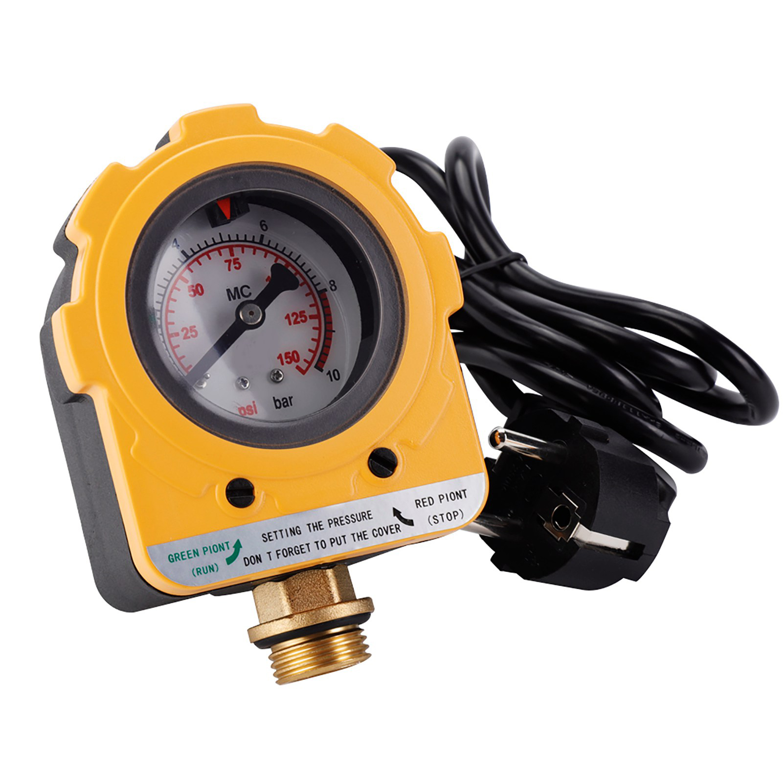 Contrôleur De Pression 220 V 10 Bars, Interrupteur Électronique Pour Pompe À Eau (prise Ue)
