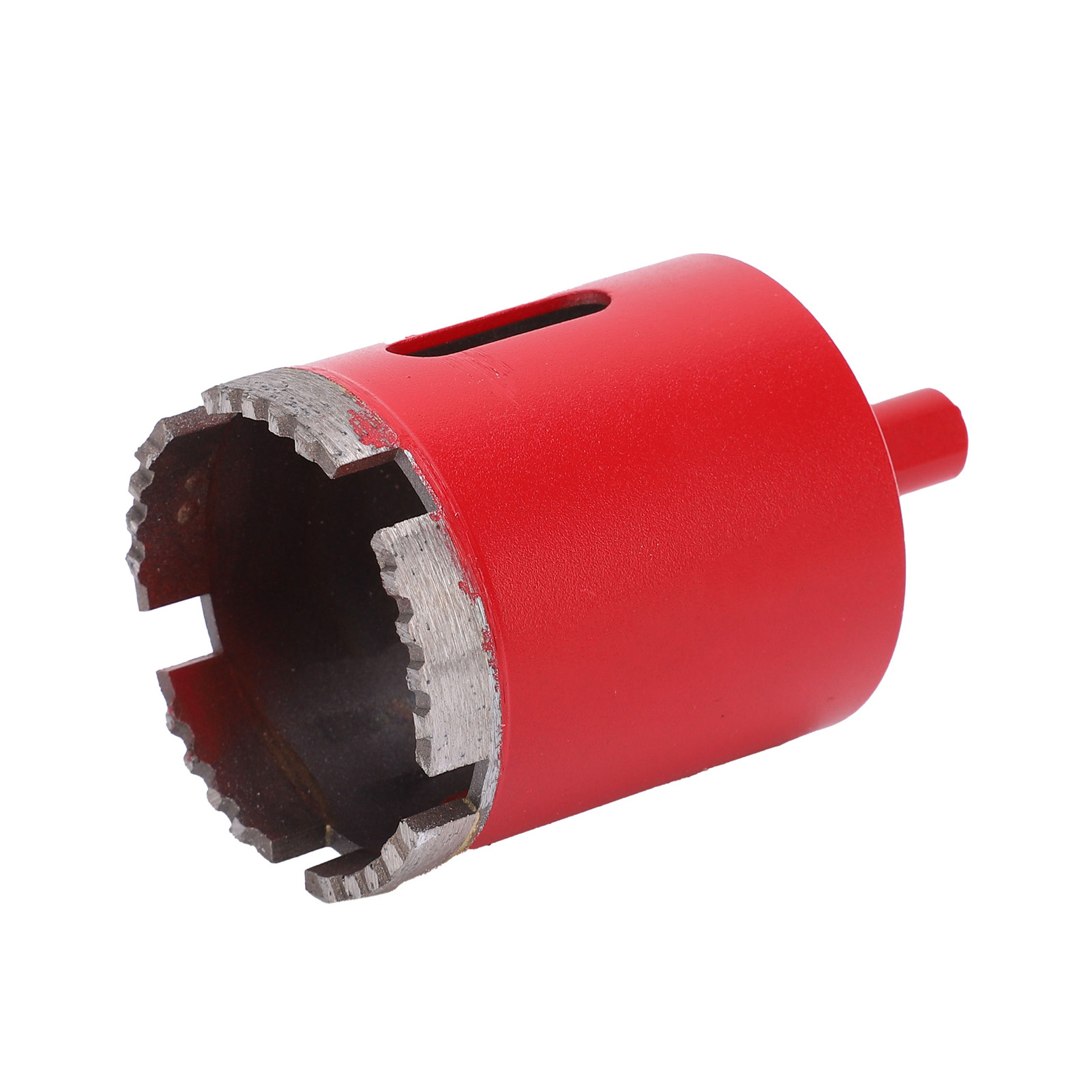 Sägezahnbohrer Mit Roter Diamantbeschichtung Für Marmor Und Beton, Gerader Griff, 50 Mm