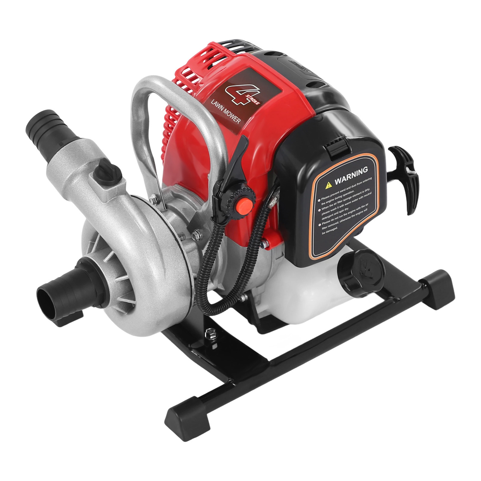 4-takt-benzin-wasserpumpe, 36,5 Cc, 850 W Motorpumpe Für Teiche, 15 M³/h Selbstfüllende Gartenspülungspumpe Für Garteneinspeichung, Teiche, Schwimmbäder Und Landwirtschaft