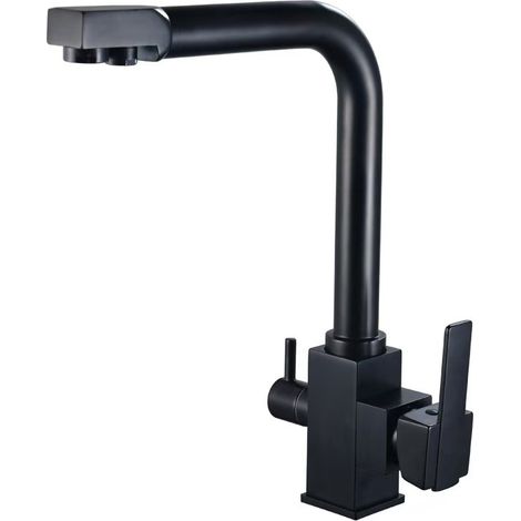 Kupferarmatur Für Küchenwasserfilter, Warm-/kaltwasserregelung, 3-in-1-design, Einloch-dreharmatur Für Gemüsespülen, Großhandel Für Den Export