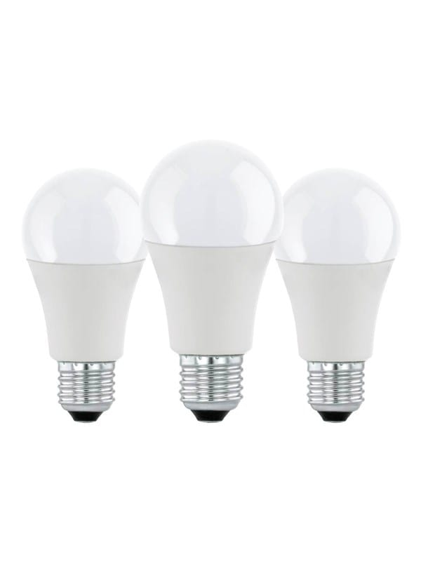 EGLO LED-Lampe A60 Standard 8.5W/830 806 lumen matt 3-pack E27