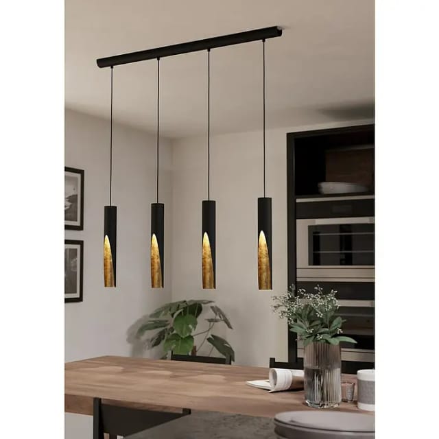 EGLO Barbotto schwarz, gold