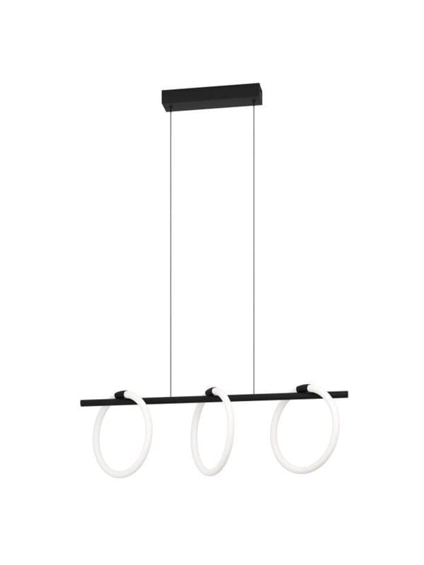 EGLO CARANACOA LANGBORD 3L SORT/HVID