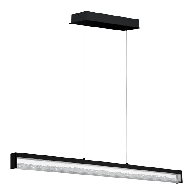 EGLO CARDITO long table pendant black/crystal