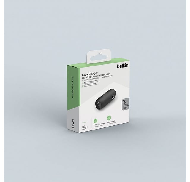 Belkin BoostCharge 30W USB-C Car Charger