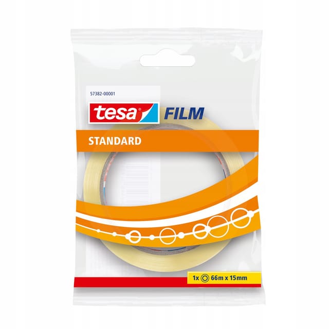 tesa film tape Standard 66m x 15mm Transparent