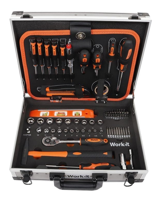 Work>it tool Box with 107 Parts