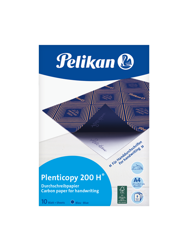 Pelikan Durchschreibpapier Plenticopy® 200 H®, blau, A4, 10 Blatt