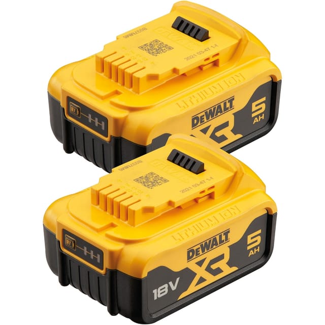Dewalt DCB184P2-XJ 18 V 5 Ah Battery Set