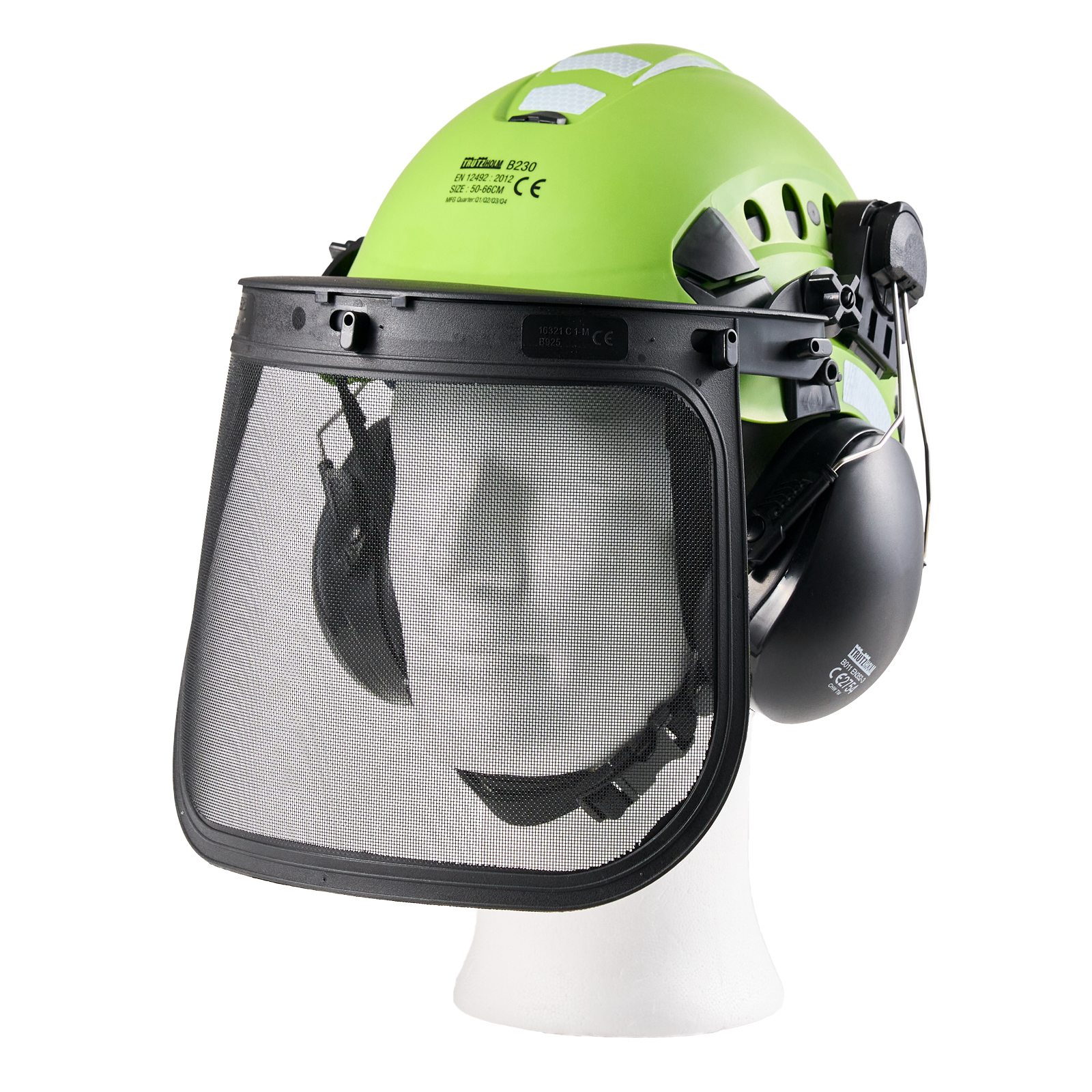 Forsthelm Forstschutzhelm Mit Visier Und Gehörschutz Schutzhelm Grün