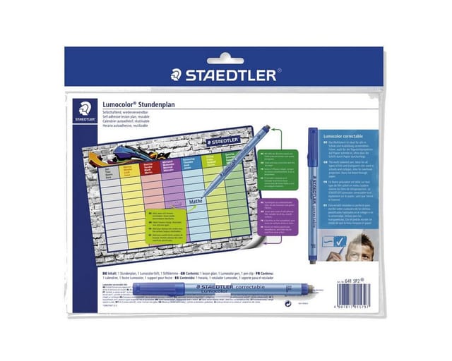 Staedtler Lumocolor timetable