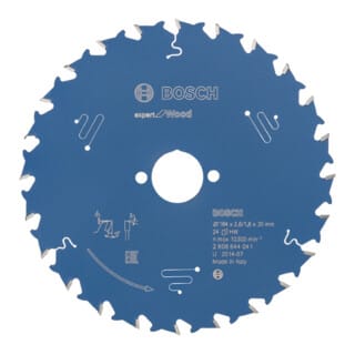 Bosch EXPERT FOR WOOD CIRCULAR SAW BLADE FOR HANDHELD CIRCULAR SAWS