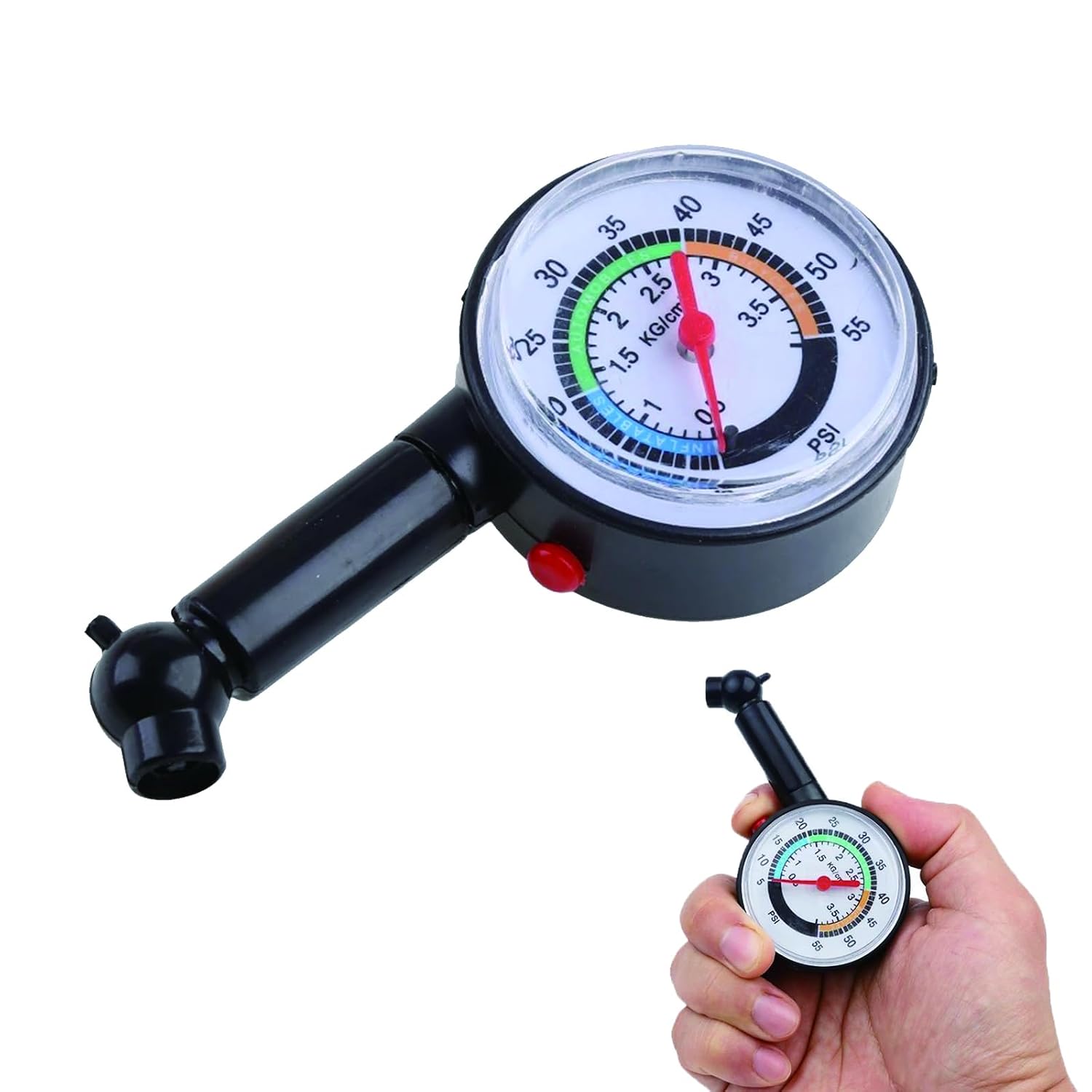 Reifendruckmesser, Reifendruckprüfer, Hochpräziser Digitaler Reifendruckmesser, Tragbares Druckmessgerät, Für Professionelle Mechaniker, Für Pkw Und Lkw, Kunststoff