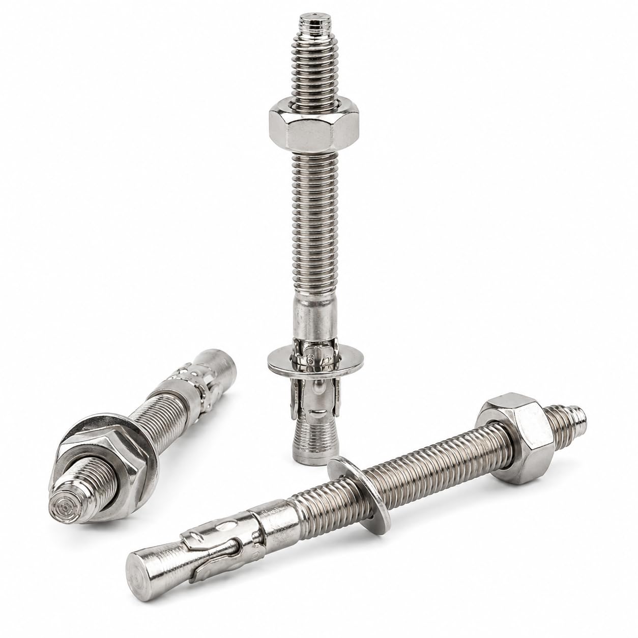 Ankerbolzen. Edelstahl Aisi 304 (a2). Spreizdübel. M6 X 60 Mm (8 Stück). Für Beton/stein.