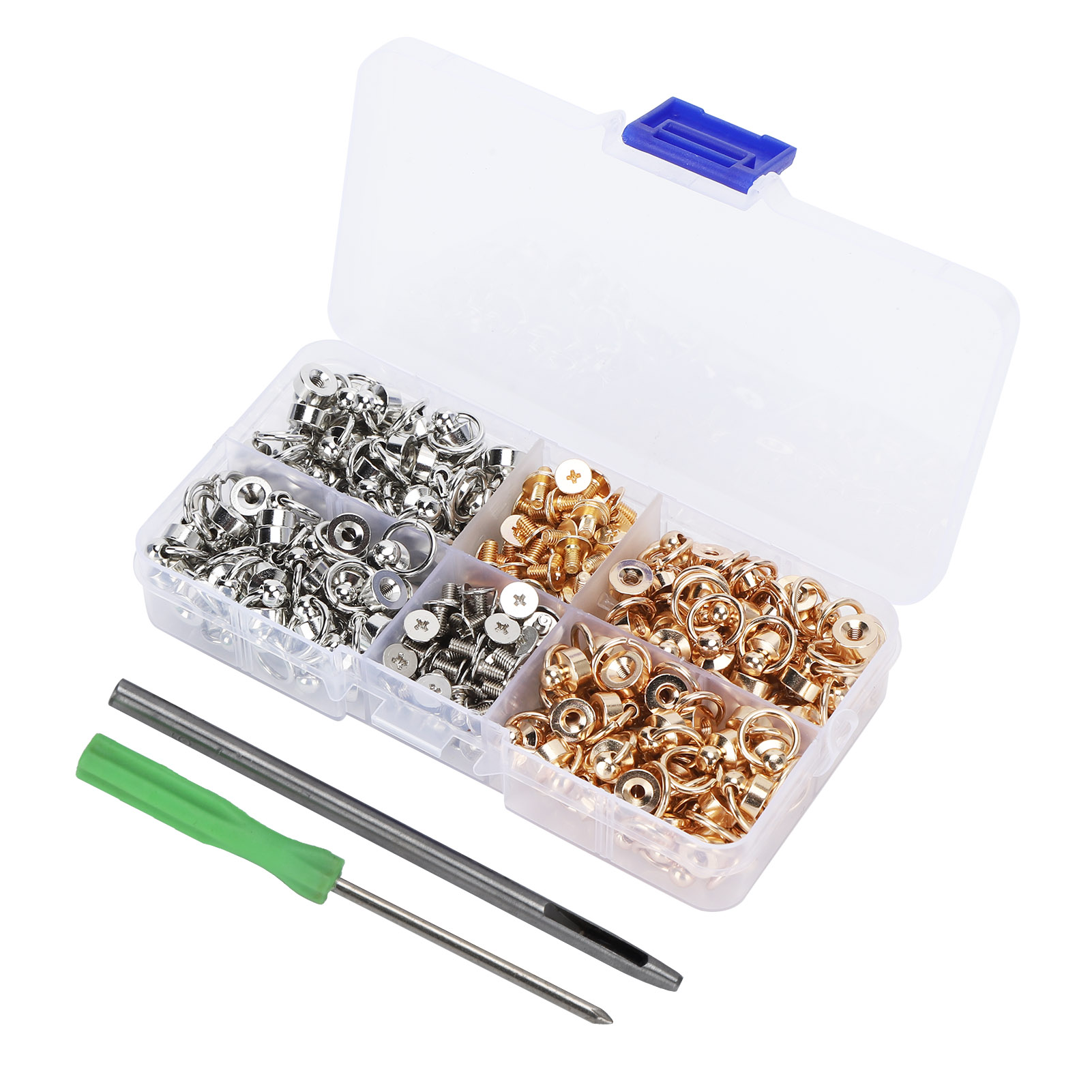 Oring-kugelniet-set Diy Lederbastelarbeiten Kleidung Taschen Handyhüllen Dekorationen