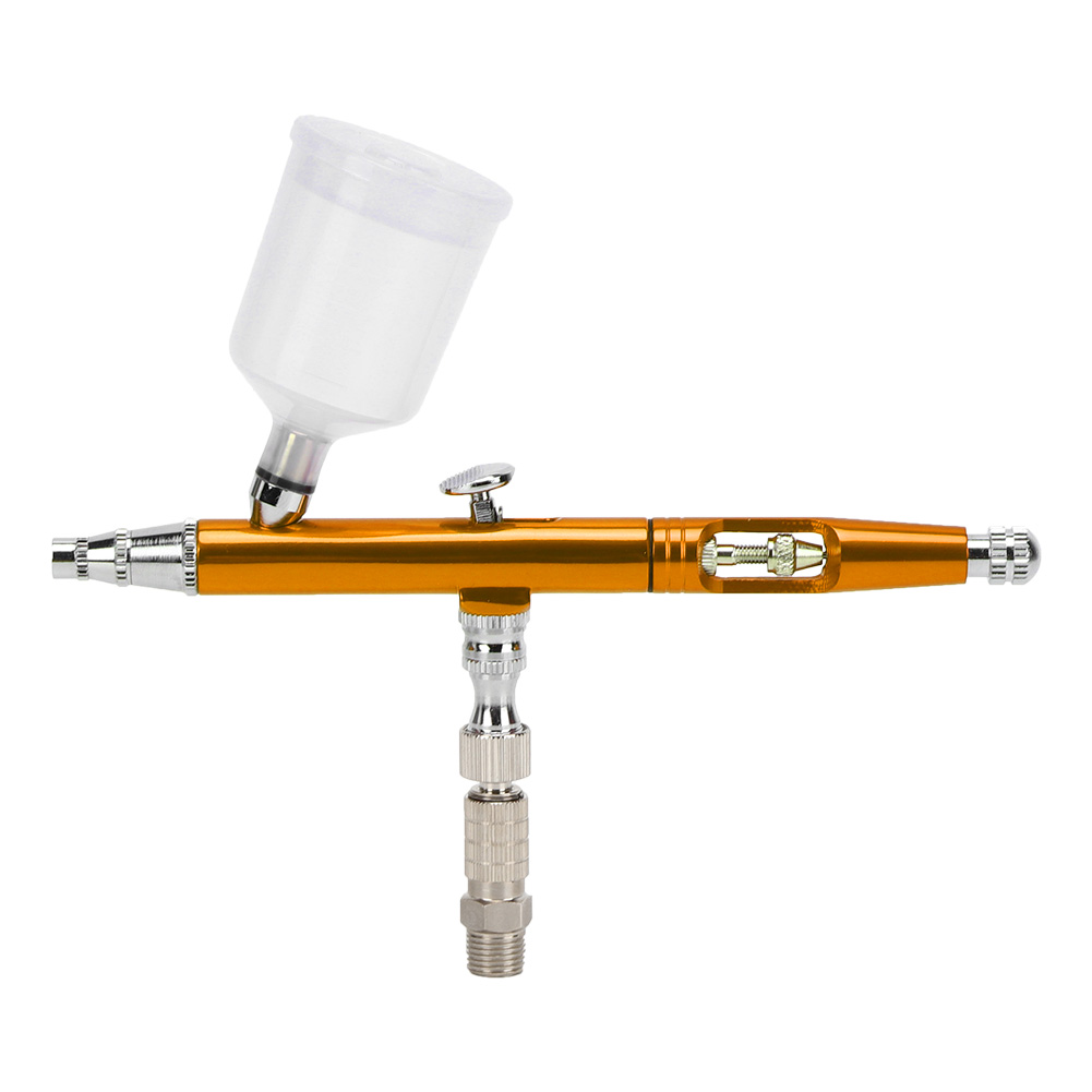 0,3-mm-airbrush-pistole Mini-set Mit Externer Einstellmöglichkeit, Diy-sprühgerät, 20/40 Cm³, Gold